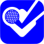 blue foursquare icon