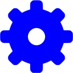 Blue Gear 2 Icon Free Blue Gear Icons