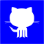 blue github 7 icon