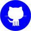 blue github 9 icon