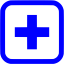 blue hospital icon