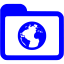 blue internet icon