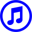 blue itunes icon