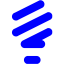 blue lightbulb icon