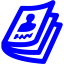 blue magazine icon