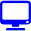 blue monitor icon