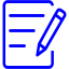 blue notepad icon