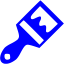 blue paint brush icon