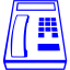 blue phone 35 icon