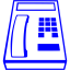 blue phone 58 icon