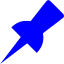 blue pin 3 icon