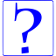 blue question mark 11 icon