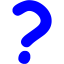 blue question mark 2 icon