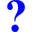 blue question mark icon