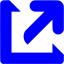 blue resize 8 icon