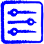 blue settings 14 icon