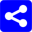 blue sharethis 3 icon