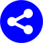 blue sharethis 4 icon