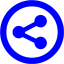 blue sharethis 5 icon