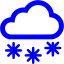 blue snow icon