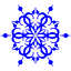 blue snowflake 13 icon