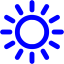 blue sun icon