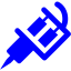 blue tattoo machine icon