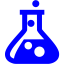 blue test tube icon