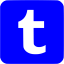 blue tumblr 3 icon