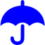 blue umbrella icon