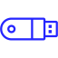 blue usb 3 icon