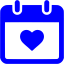 blue wedding day icon