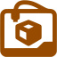 brown 3d printer icon