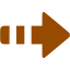 brown arrow right 6 icon