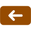 brown backspace icon