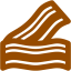 brown bacon icon