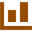 brown bar chart 10 icon