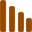 brown bar chart 4 icon