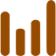 brown bar chart 6 icon