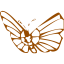 brown butterfly 2 icon