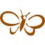 brown butterfly 3 icon