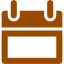 brown calendar 10 icon