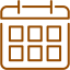 brown calendar 7 icon