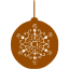 brown christmas 45 icon