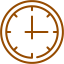 brown clock 6 icon