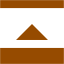 brown collapse up icon