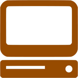 Brown computer icon - Free brown computer icons