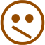 brown emoticon 15 icon