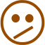 brown emoticon 16 icon