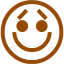 brown emoticon 18 icon